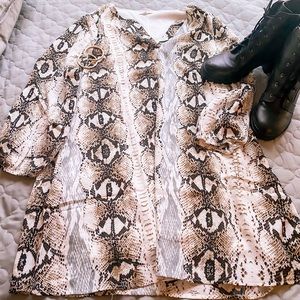 Boutique Snake printed fun dress!